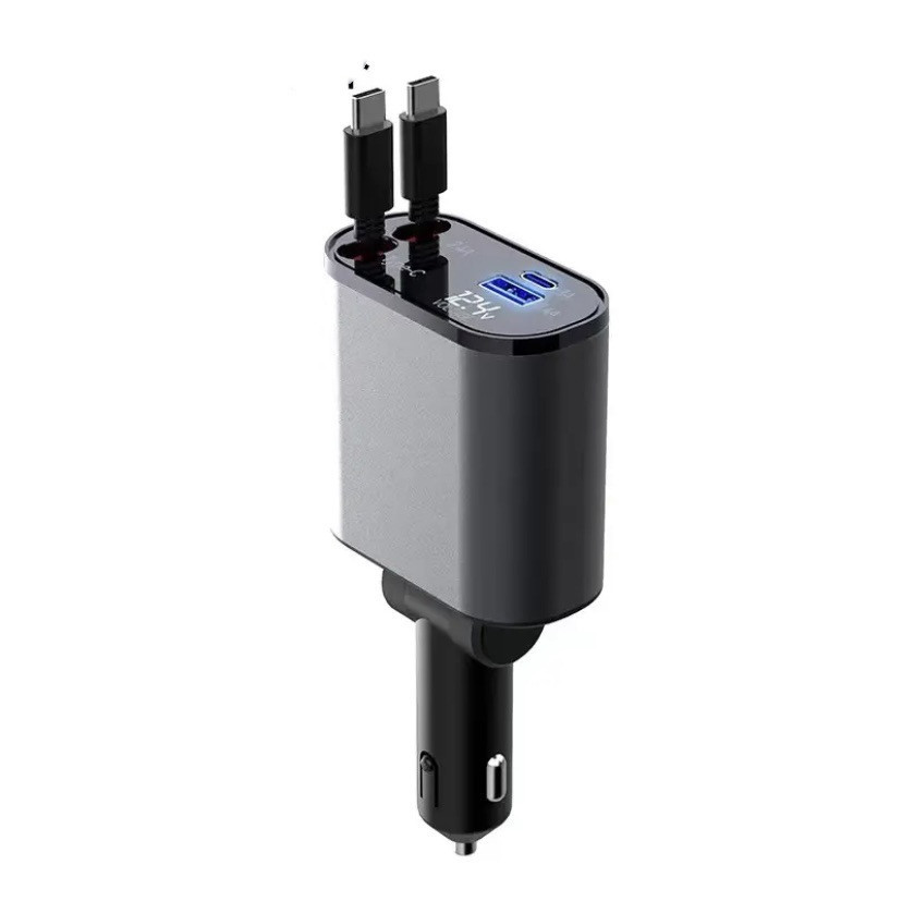 100W Premium Metal Car Charger (Dual USB & Type-C) - Image 7