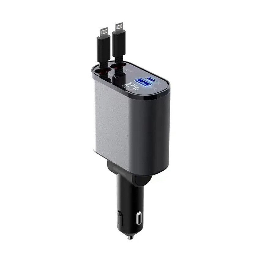 100W Premium Metal Car Charger (Dual USB & Type-C) - Image 10