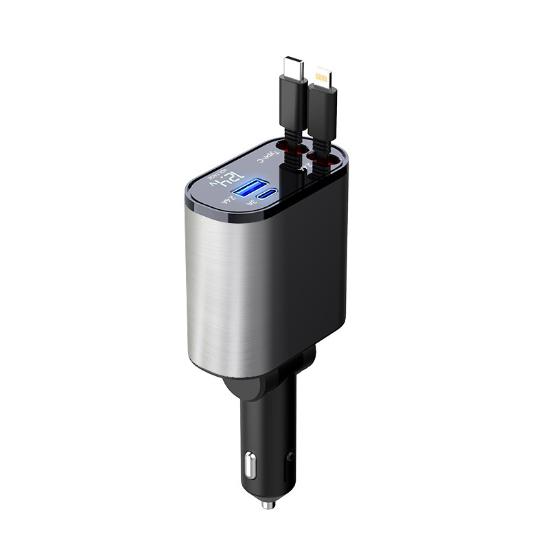 100W Premium Metal Car Charger (Dual USB & Type-C) - Image 6